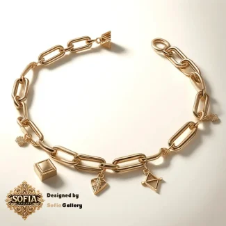 دستبند طلا گلسا